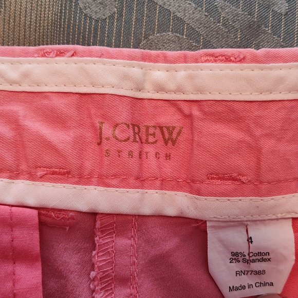J. Crew salmon pink Bermuda shorts, excellent condition, size 4 - Picture 4 of 4